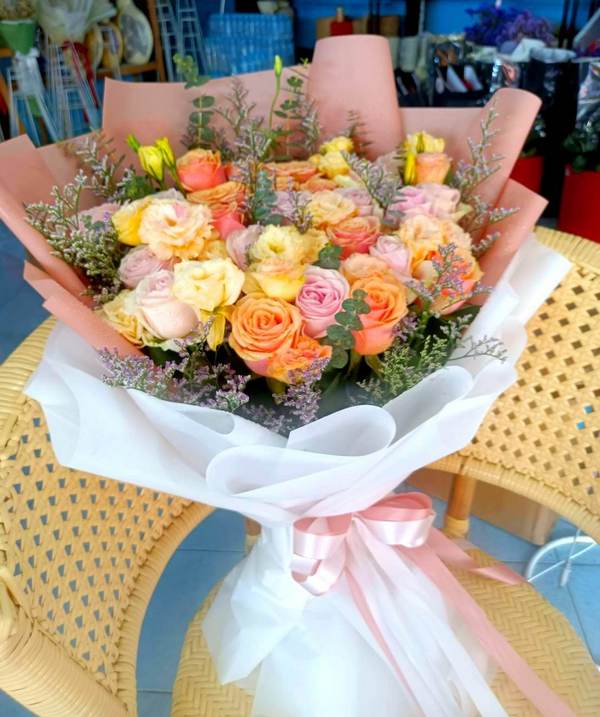 Bright Mixed Flowers bouquet from Florist-Phuket