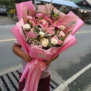 Pink Perfection bouquet - Florist-Phuket (11)