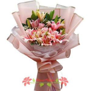 Pink Elegance bouquet - Phuket Flower Delivery