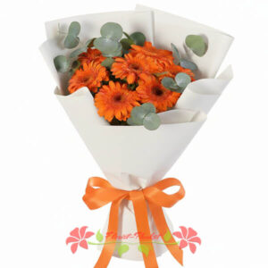 Sunny Mood bouquet from Florist-Phuket (7 Orange Gerberas)