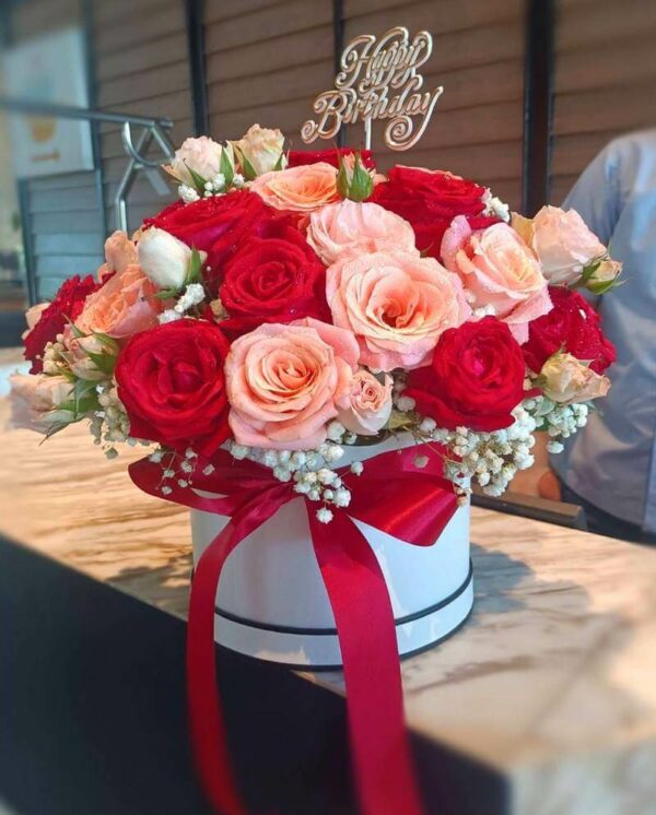 Happy Birthday flower box - Image 2