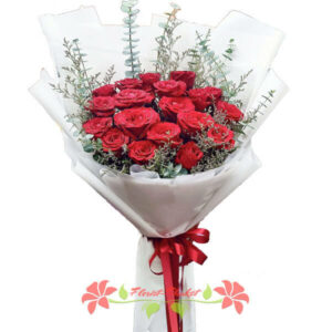 21 Red Roses bouquet - Valentine's day (Flower delivery Phuket)