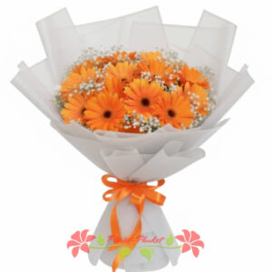 Bouquet of 18 Orange Gerberas from Florist-Phuket flower shop
